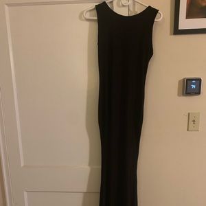Women’s Black Backless Floor length Gown